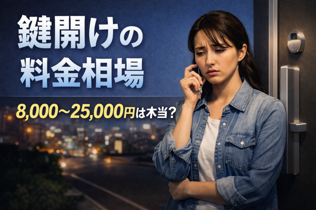 鍵開けの料金相場はいくら？費用の目安と高くなるケース・業者選び完全ガイド